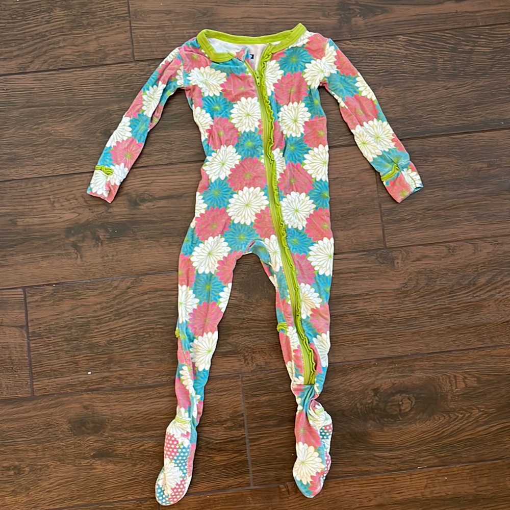 KicKee Pants pajamas. Size 12-18 months. Zipper.